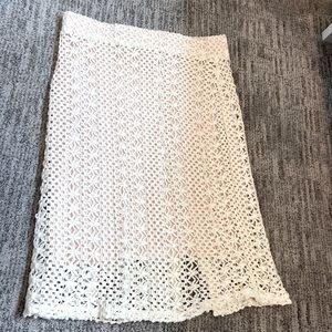 free people crochet skirt